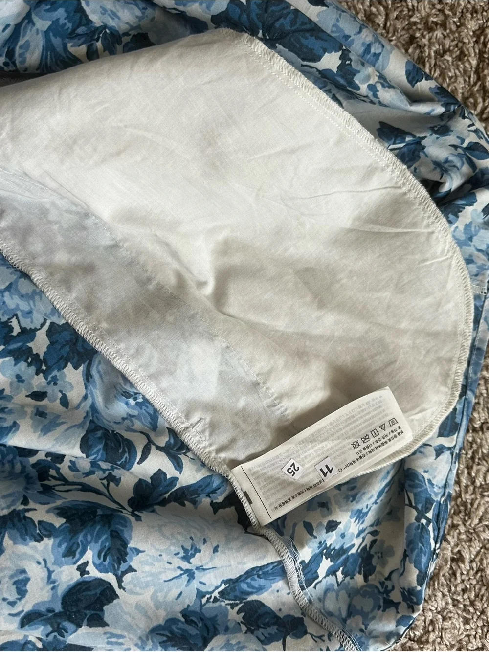 Abercrombie & Fitch blue floral mini dress Small Petite